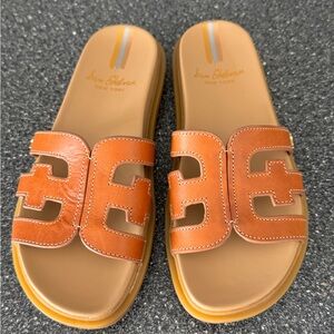 Sam Edelman Women's Tan Slide Sandals